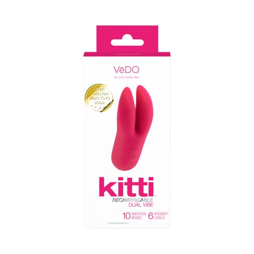 Vedo Kitti Rechargeable Dual Vibe Foxy Pink - Image 6