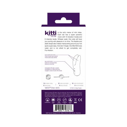 Vedo Kitti Rechargeable Dual Vibe Deep Purple - Image 9