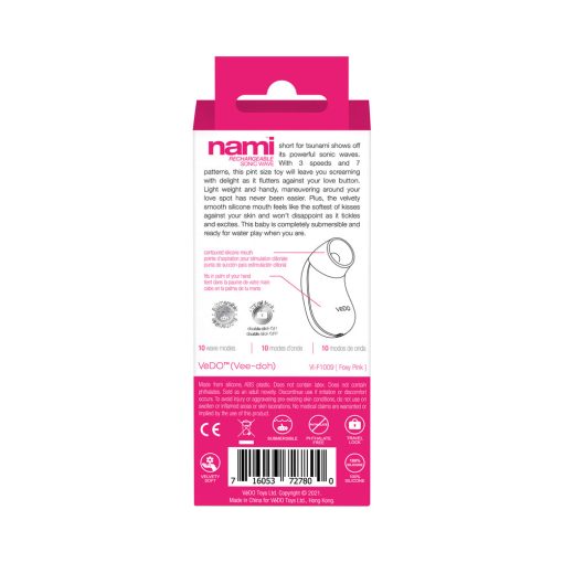Vedo Nami Rechargeable Sonic Vibe Foxy Pink - Image 9