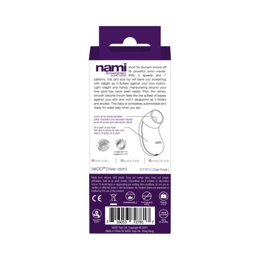 Vedo Nami Rechargeable Sonic Vibe Deep Purple - Image 9
