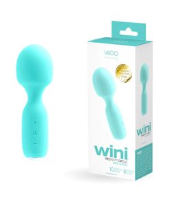 Vedo Wini Rechargeable Mini Wand Tease Me Turquoise