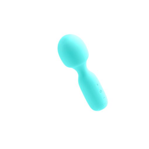 Vedo Wini Rechargeable Mini Wand Tease Me Turquoise - Image 3