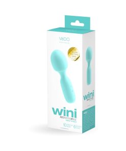 Vedo Wini Rechargeable Mini Wand Tease Me Turquoise