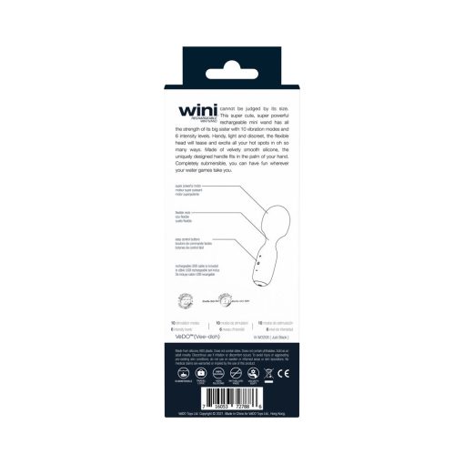 Vedo Wini Rechargeable Mini Wand Just Black - Image 9