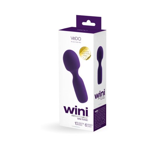 Vedo Wini Rechargeable Mini Wand Deep Purple - Image 5