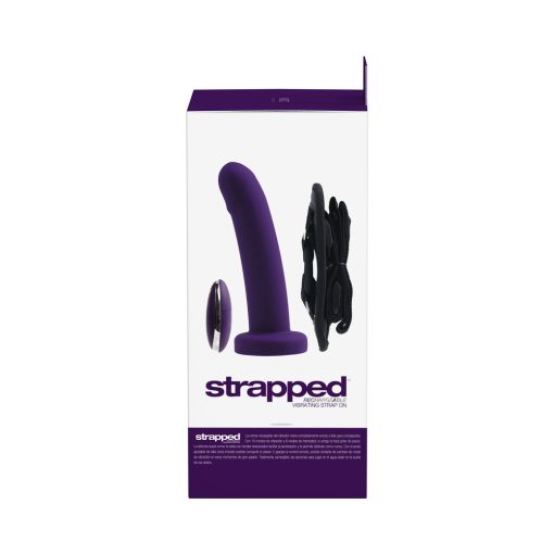 Vedo Strapped Rechargeable Vibrating Strap-On Deep Purple - Image 7