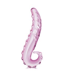 Glas 6 In. Lick-It Glass Dildo Pink