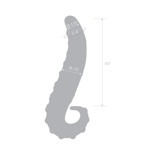 Glas 6 In. Lick-It Glass Dildo Pink - Image 7