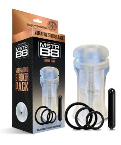 Happy Ending Mstr B8 Vibrating Stroker Pack - Hand Cuff