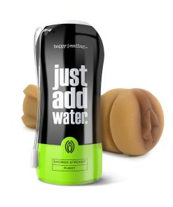 Happy Ending Just Add Water Self Lubricating Shower Stroker - Pussy