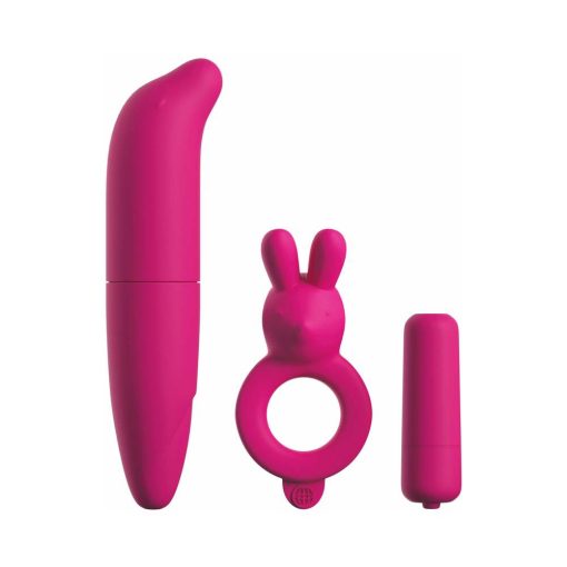 Classix 3-Piece Couples Vibrating Starter Kit Pink - Image 2