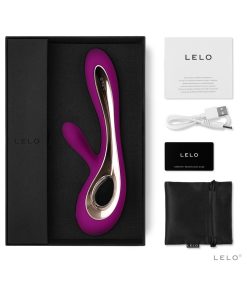 Lelo Soraya 2 Rechargeable Rabbit Vibrator Deep Rose