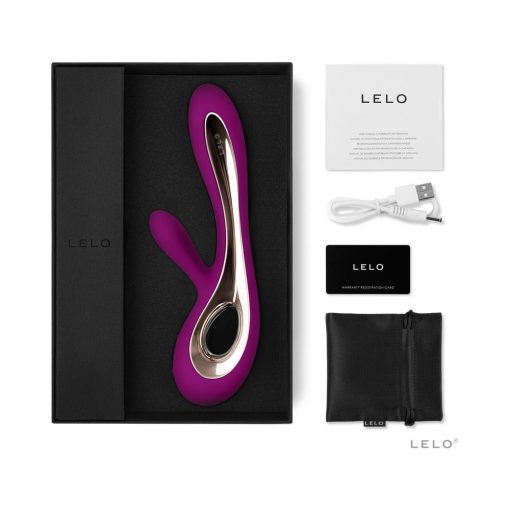 Lelo Soraya 2 Rechargeable Rabbit Vibrator Deep Rose