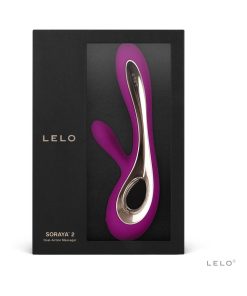 Lelo Soraya 2 Rechargeable Rabbit Vibrator Deep Rose