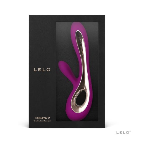 Lelo Soraya 2 Rechargeable Rabbit Vibrator Deep Rose - Image 3