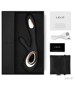 Lelo Soraya Wave Rechargeable Rabbit Vibrator Black