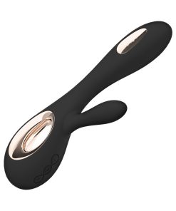 Lelo Soraya Wave Rechargeable Rabbit Vibrator Black