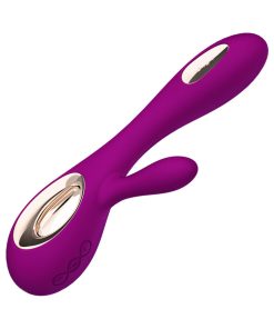 Lelo Soraya Wave Rechargeable Rabbit Vibrator Deep Rose