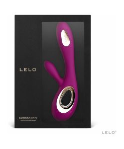 Lelo Soraya Wave Rechargeable Rabbit Vibrator Deep Rose