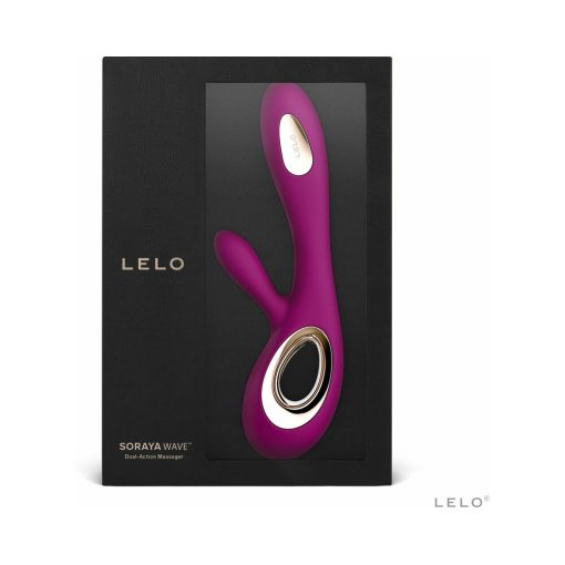 Lelo Soraya Wave Rechargeable Rabbit Vibrator Deep Rose - Image 6