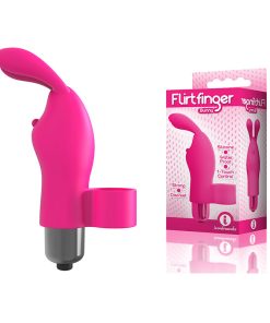 The 9'S Flirt Finger Bunny Finger Vibrator Pink