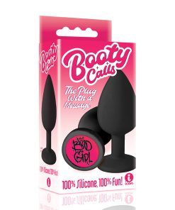 The 9'S Booty Calls Silicone Butt Plug Black Bad Girl