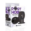 The 9'S Port Hole Hollow Butt Plug Black