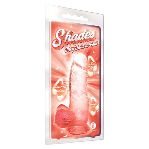 Shades Small 6In Jelly Tpr Gradient Dong Coral
