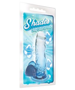 Shades Medium 7In Jelly Tpr Gradient Dong Blue