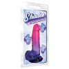 Shades Large 8In Jelly Tpr Gradient Dong Pink And Plum