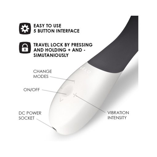 Lelo Mona Wave Rechargeable G-Spot Vibrator Black - Image 6