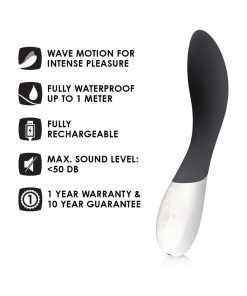 Lelo Mona Wave Rechargeable G-Spot Vibrator Black