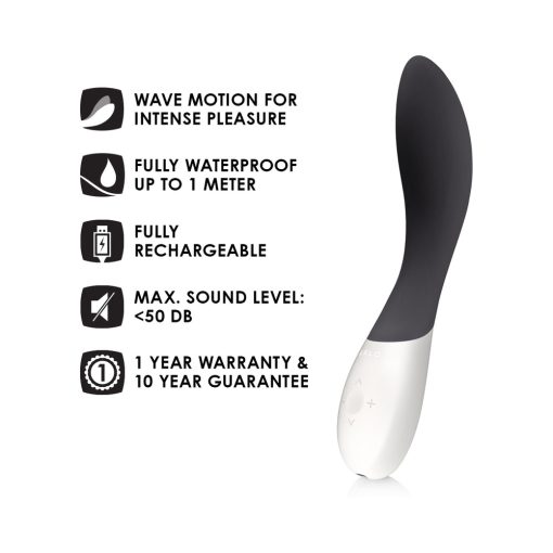 Lelo Mona Wave Rechargeable G-Spot Vibrator Black - Image 8