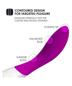 Lelo Mona Wave Rechargeable G-Spot Vibrator Deep Rose