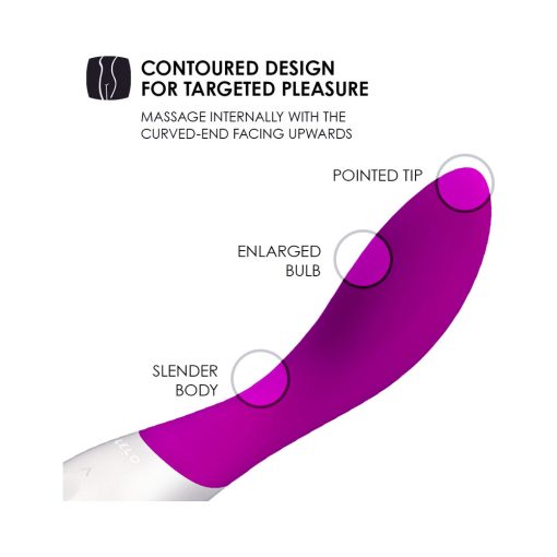 Lelo Mona Wave Rechargeable G-Spot Vibrator Deep Rose - Image 3