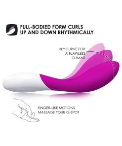 Lelo Mona Wave Rechargeable G-Spot Vibrator Deep Rose