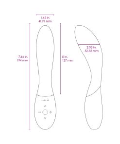 Lelo Mona Wave Rechargeable G-Spot Vibrator Deep Rose