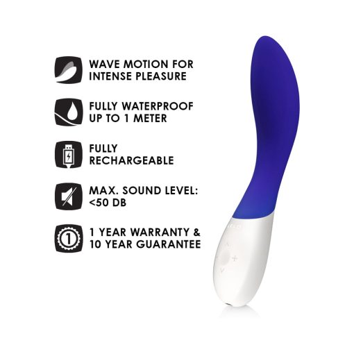 Lelo Mona Wave Rechargeable G-Spot Vibrator Midnight Blue - Image 8
