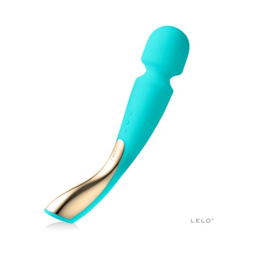 Lelo Smart Wand 2 Large Rechargeable Wand Vibrator Aqua - Image 2