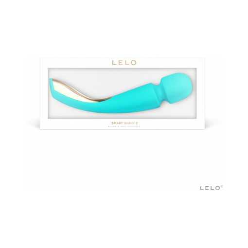 Lelo Smart Wand 2 Large Rechargeable Wand Vibrator Aqua - Image 3