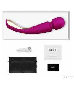 Lelo Smart Wand 2 Large Rechargeable Wand Vibrator Deep Rose