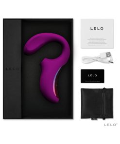 Lelo Enigma Suction Dual Stimulator Deep Rose