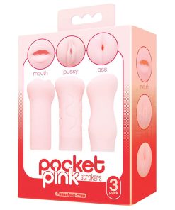 The 9'S Pocket Pink Mini Masturbator Trio