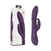 Vive Halo Rechargeable Stimulating Ring Silicone Rabbit Vibrator Purple