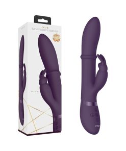 Vive Halo Rechargeable Stimulating Ring Silicone Rabbit Vibrator Purple