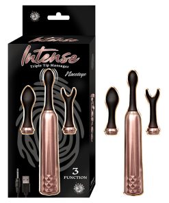 Intense Triple Tip Massager - Rose Gold