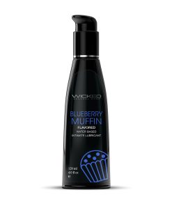 Wicked Aqua Blueberry Muffin Water-Based Lubricant 4 Oz.