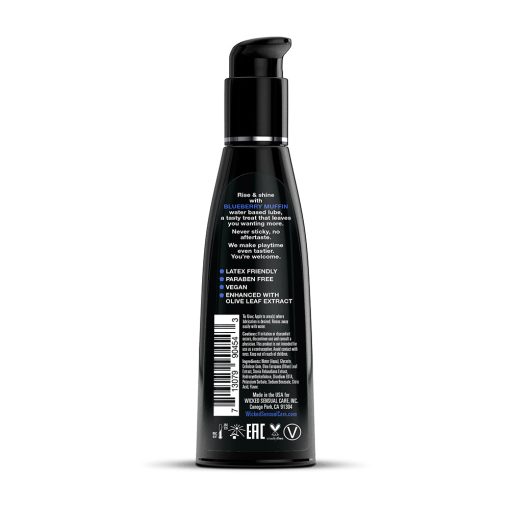 Wicked Aqua Blueberry Muffin Water-Based Lubricant 4 Oz. - Image 2