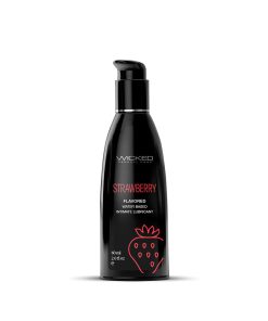 Wicked Aqua Strawberry Water-Based Lubricant 2 Oz.
