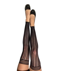 Kixies Lindsay Footless Fishnet Thigh-High Size A